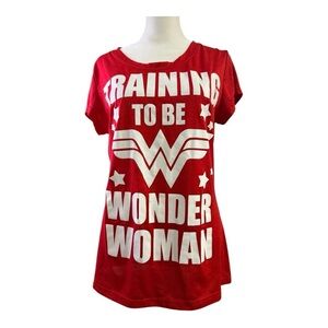 Training to Be Wonder Woman Women’s Comic Book Tee Shirt Top